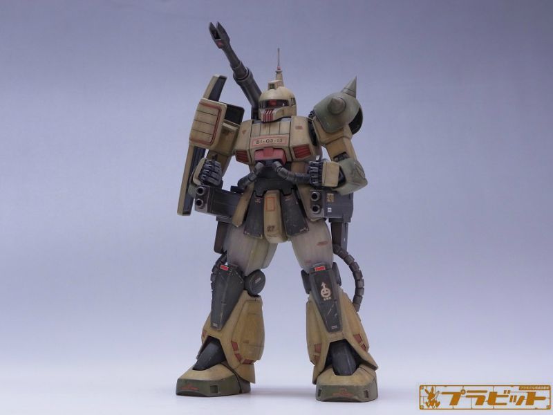 MG 1/100 ＭＳ-06K ザクキャノン 完成品（ウェザリング塗装）