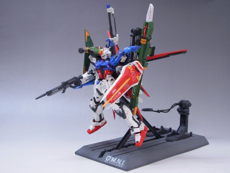 MG パーフェクトストライク改修完成品　Wランチャーストライク