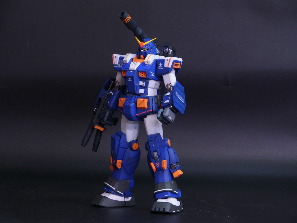 今すぐ飾れるガンプラ】MG 1/100 フルアーマーガンダム （ブルーカラー